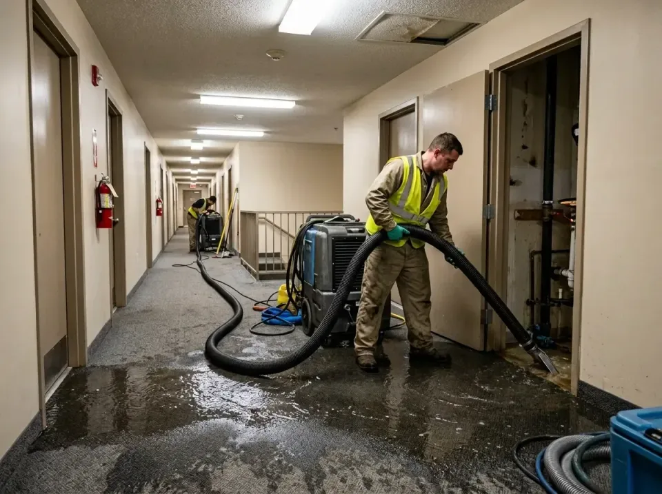 multi-unit-apartment-hallway-f-005 — frequently asked questions, Emergency Burst Pipe Water Extraction & Removal in Cathedra…